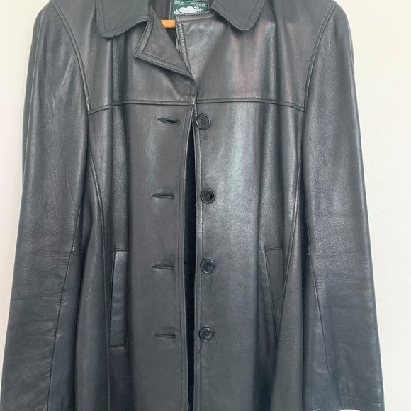 Vintage - Roots Leather Car Coat - Picture 1 of 5